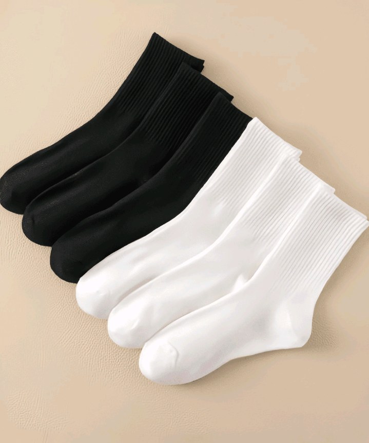 7 Pairs White Seamless Socks, Moisture-Wicking Thin Ankle Socks For Women, Summer, Maternity