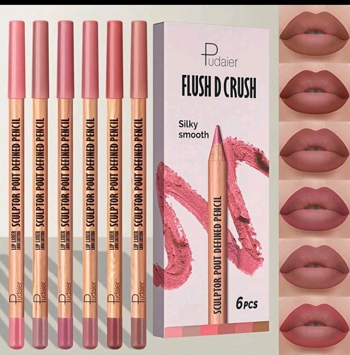 Pudaier Long-Lasting Waterproof Lip Liner Pencils, Suitable For Daily Makeup