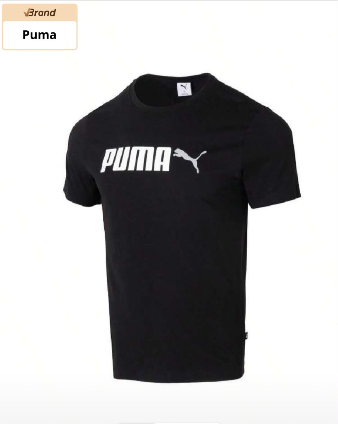 Puma Tee Round Neck Undershirt Short Sleeve T-Shirt Men Loose Fit Half Sleeve Top