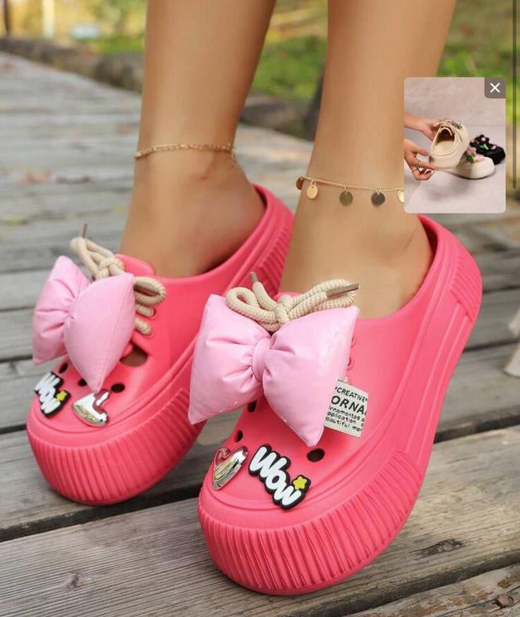 Pink Cartoon Slippers