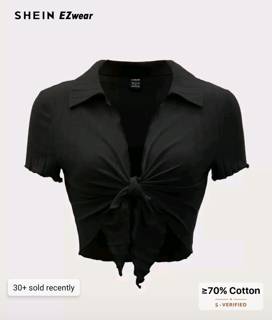 Black Cropped Zip Top
