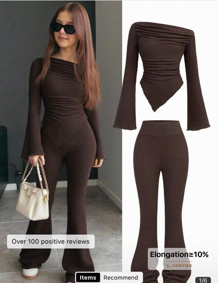 Black Casual Outfit Set