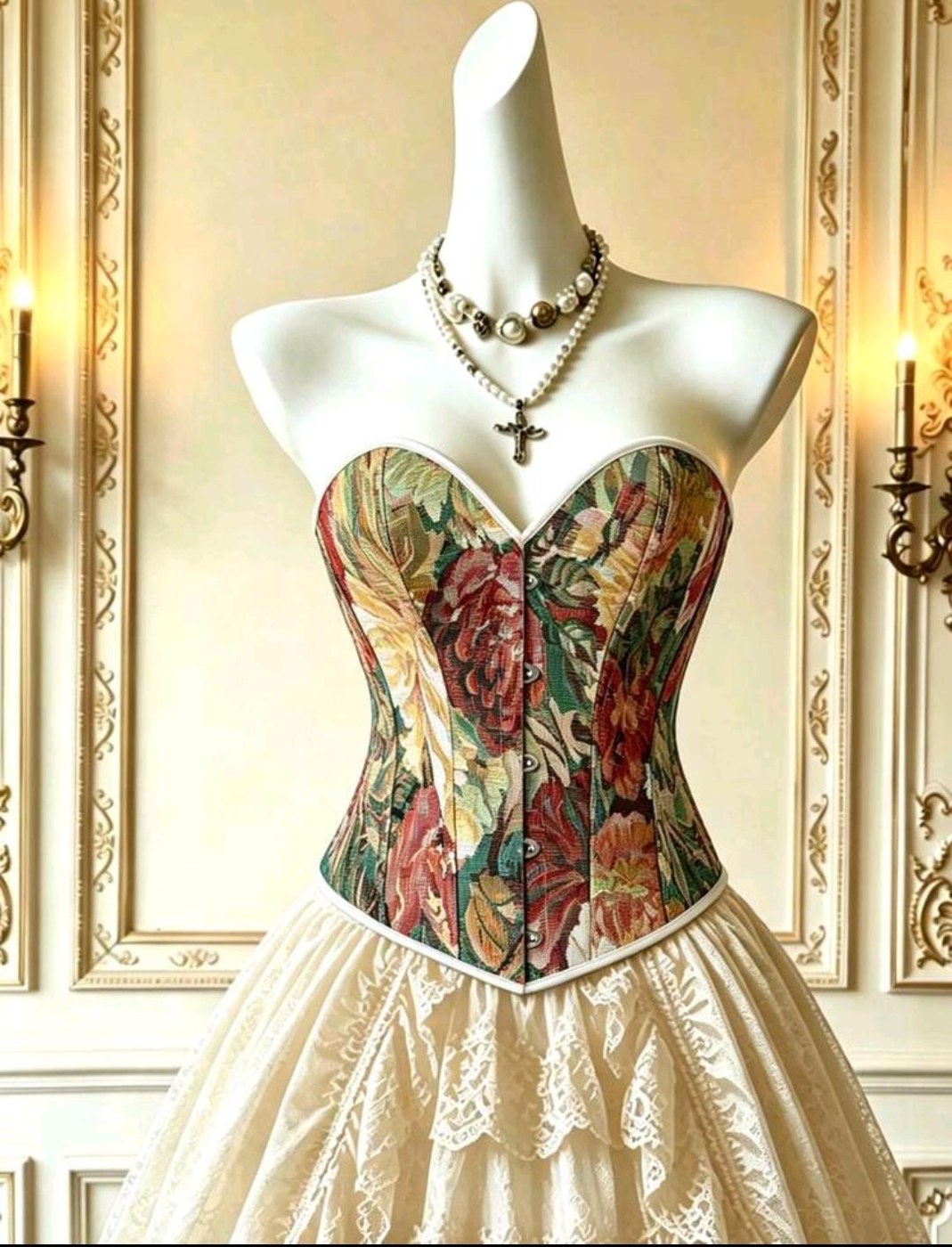 Luxury Printed Corset Top