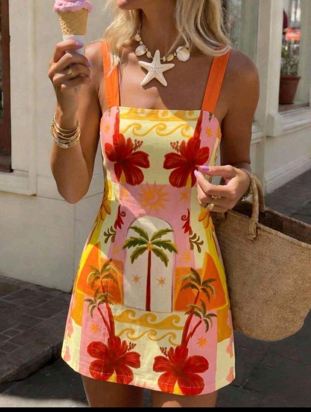 Floral Resort Dress Small