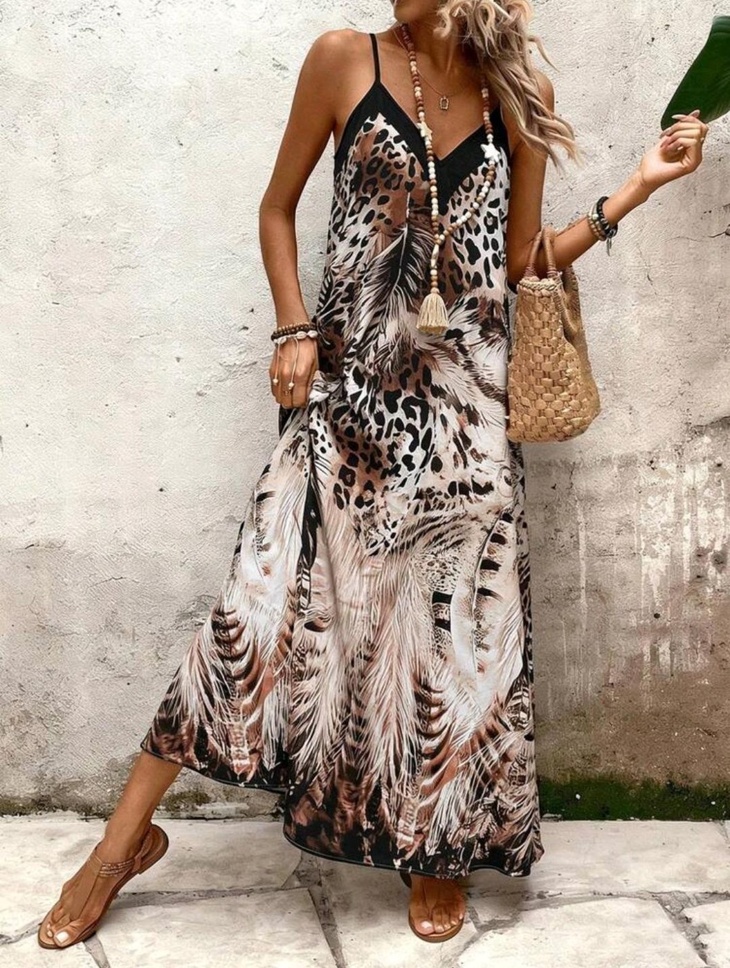 Animal Print Maxi Dress