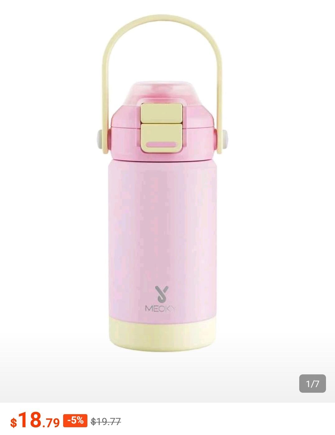 Pink Kids Water Bottle