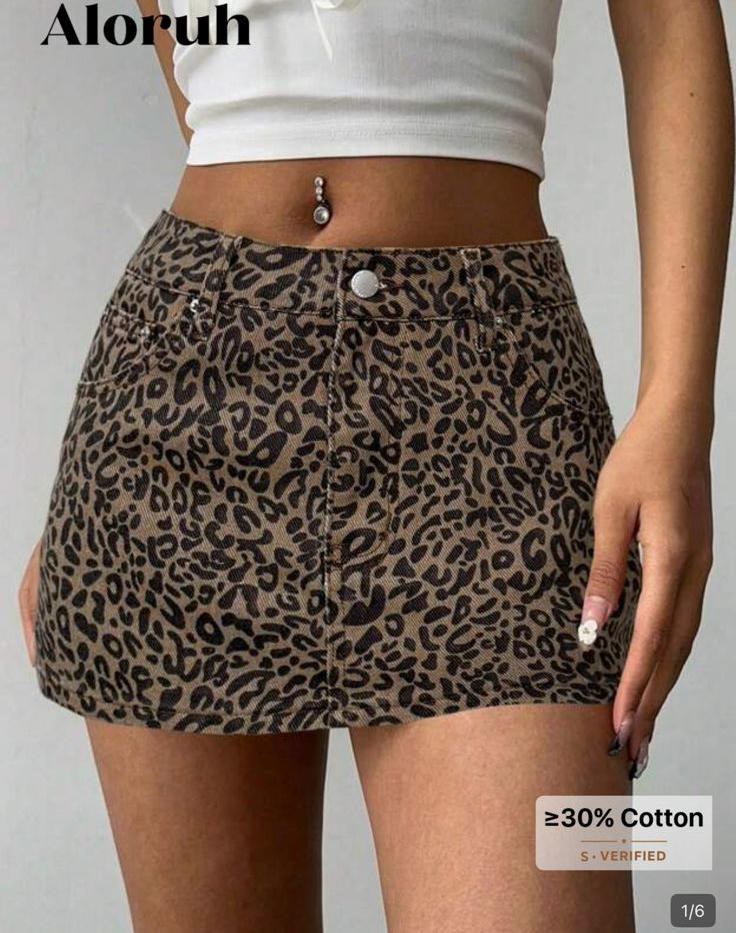 Leopard Mini Skirt