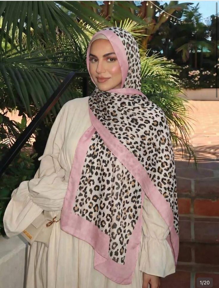 Pink Pattern Kaftan scarf