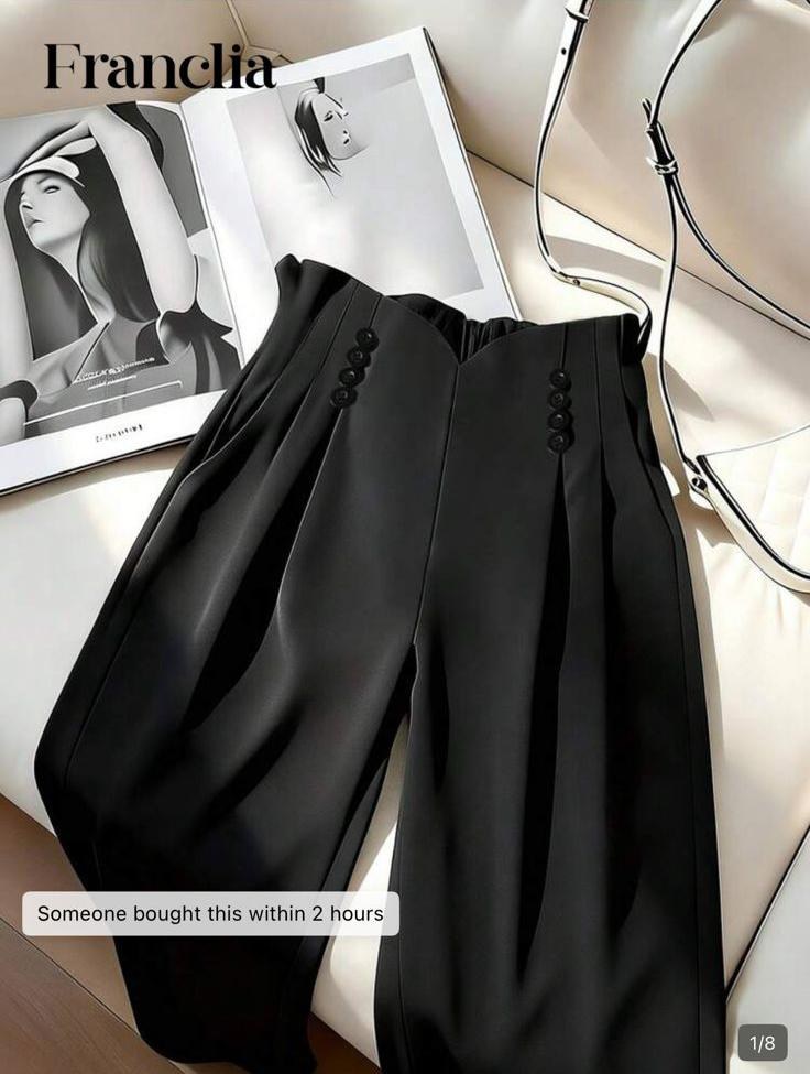 Black Wide Leg Set