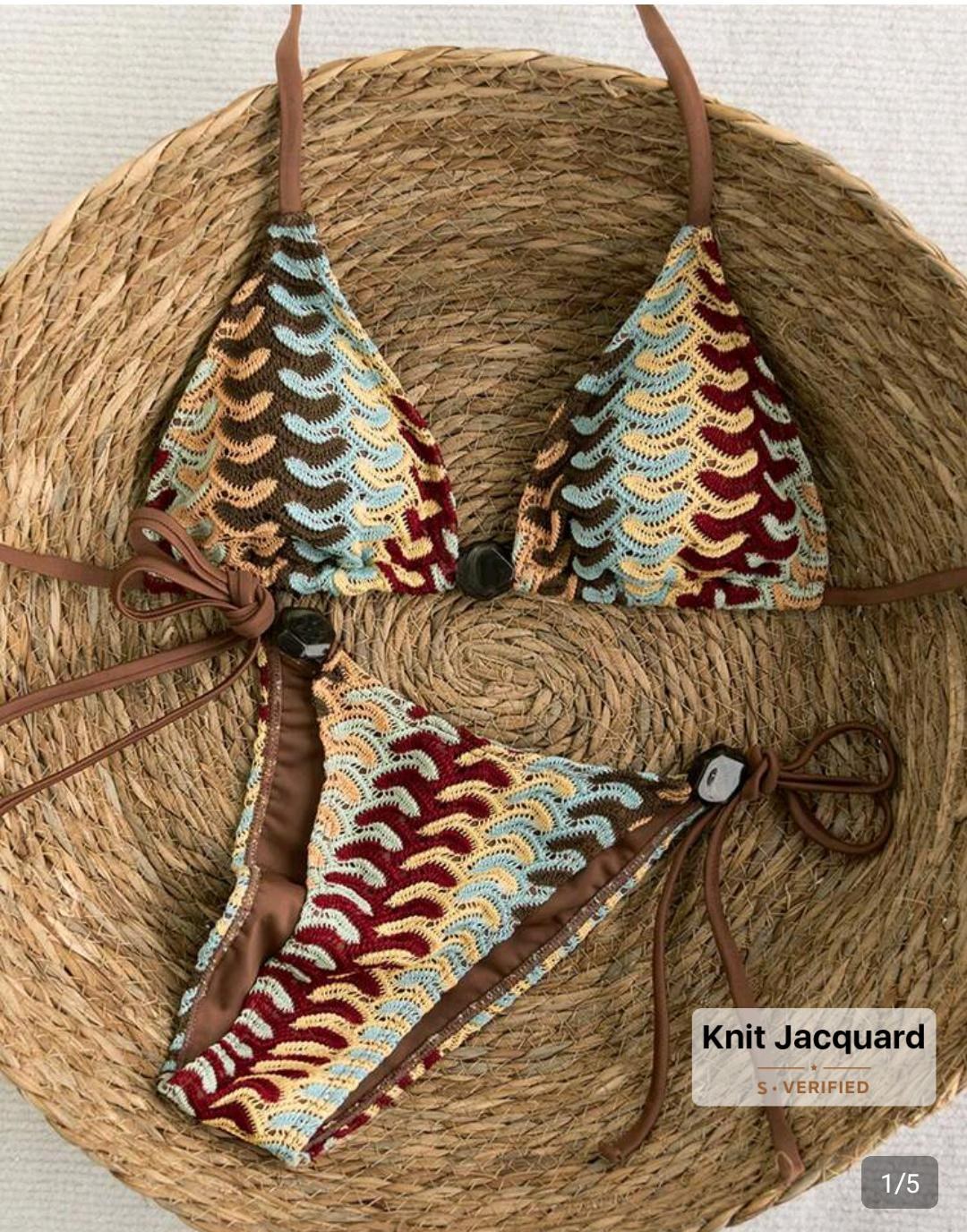Patterned Bikini Set